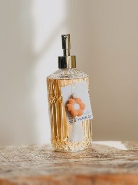 NEW Asquith & Somerset Amber & Vanilla Hand Wash / Soap Glass Bottle 16.9 OZ